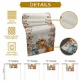 thumbnail image 5 of Thanksgiving Pumpkin Table Runner, Autumn Thanksgiving Kitchen Dining Table Decoration for Home Party Decor 13x48 Inches, 5 of 9