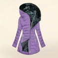 thumbnail image 3 of BiZtdJrK Winter Coats for Women with Hood Fleece Lined Thicken Puffer Coat Sherpa Warm Quilted Jackets with Zip Pockets Trendy 2025 Outfits Clothes Prime Sales Today Clearance Purple 4XL, 3 of 7