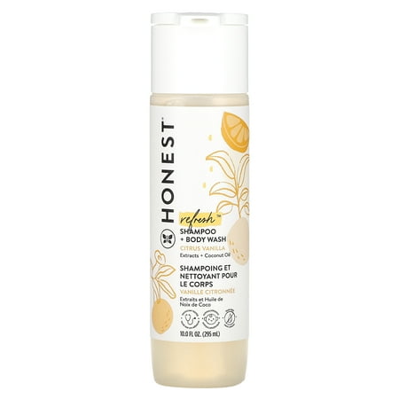 UPC: 0817810012174 | Everyday Gentle Shampoo + Body Wash Sweet Orange Vanilla 10.0 fl oz (295 ml) The Honest Company