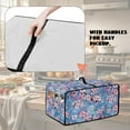 thumbnail image 5 of Renewold Toaster Oven Protective Cover Polyester Countertop Appliance Cover for Countertop Convection Oven Air Fryer Kitchen Accessories, 20.5 x 16.5 x 10 Inches, Peach Blossom Blue, 5 of 7