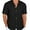 BLack, variant on QDG Mens Casual Button Down Shirts Short Sleeve Summer Beach Shirts Crochet Guayabera Shirts Hollow Out Tops Light Green L