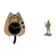 thumbnail image 1 of Reloj de pared con forma de gato caballero, adorno silencioso de estilo vintage para cocina, oficina, entrada, estantería o escritorio. Ideal como reg, 1 of 8