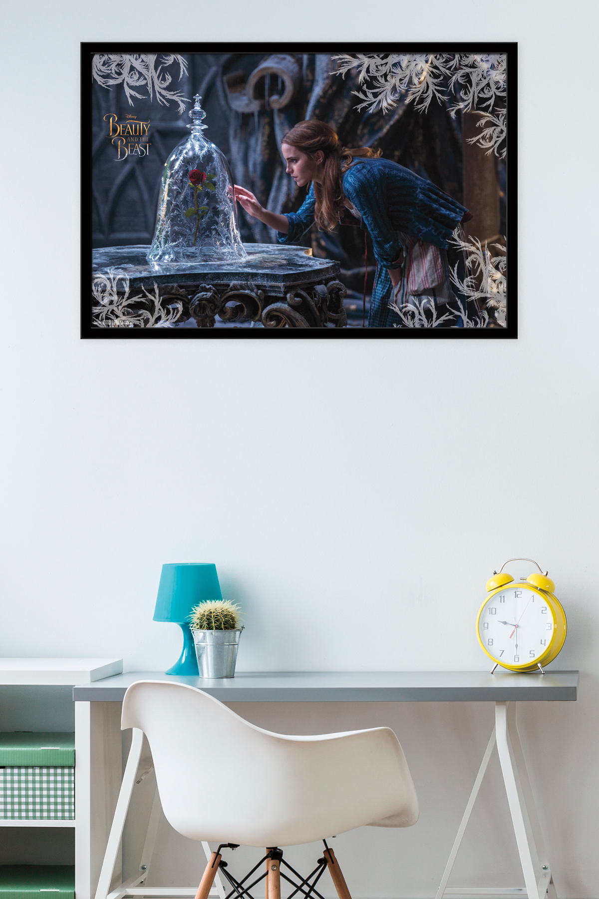 Disney Beauty And The Beast - Rose Wall Poster, 22.375" x 34", Framed