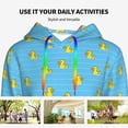 thumbnail image 6 of Hoodies for Women - Duck Swimming Comfrt Colour Drawstring Women'S Fashion Hoodies & Sweatshirts, Fall Outfits Clothes for Women 2024 Pullover with Kangaroo Pocket, 6 of 7