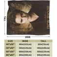 thumbnail image 4 of Blankets The Twilight Movie Sagas Air Conditioning Flannel Blanket Blanket Super Soft Cozy Warm Plush for Sofa Living Room Bedroom 60"X50", 4 of 6