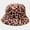 Pink, variant on Fesfesfes Women's Bucket Hat Leopard Print Basin Hat Cloth Fisherman Hat Sun Hat