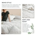 thumbnail image 6 of U by Bedsure Comforter Set, Boho Tufted Shabby Chic Bedding Comforter Set, 2 Pieces Vintage Farmhouse Bed Set for All Seasons, Soft Bedding Set with 1 Pillow Sham,Twin,White, 6 of 7