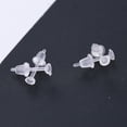 thumbnail image 2 of 100 Set Hypoallergenic Simple Plastic Earrings Clear Ear Pins Needle and Resin Earring Backs DIY Ear Accessories, 2 of 7