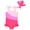 Pink, variant on Usaibhir Baby Girls Swimsuit Toddler Ruffled Bikini One-Piece Swimwear Baby Girl Bathing Suits Kids Swimming Bathing Beachwear 12M-4Y