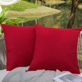 thumbnail image 1 of Cojines de exterior para muebles de patio, fundas de almohada impermeables, cojines cuadrados para jardín, fundas de almohada de lino estilo granja para patio, carpa, sofá, 18 x 18, 1 of 6