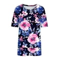 thumbnail image 7 of Dxzfnsa Womens Pajama Sets 2 Piece Soft Short Sleeve Top and Shorts Sleepwear Round Neck Pjs Lounge Set with Pockets S-2XL, 7 of 7