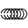 thumbnail image 1 of Uxcell Magnetic Sticker Ring, 6 Pack Universal Magnetic Adapter Ring C-shape Metal Magnet Wireless Charging Conversion Kit for Mobile Phone Case Wireless Charger (Black), 1 of 7