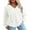 White, variant on DOKOTOO Women Hoodies Oversized Drawstring Waffle Hooded Sweatshirt Casual Long Sleeve V Neck Waffle Knit Tops S-2XL