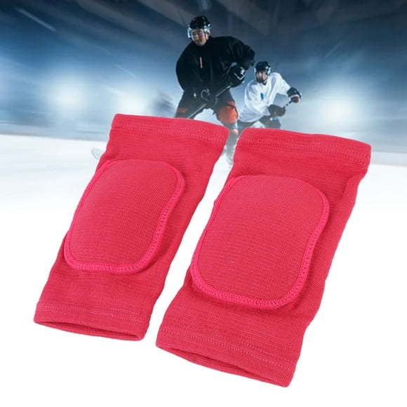 1 Pair Ice Hockey Knee Pads, Kids Knee Sleeves, Breathable Elastic Knee Brace for Sports, Anti Slip Knee Protector, with Thickened Foam Sponge Pad, for Volleyball, Basketball, Yoga