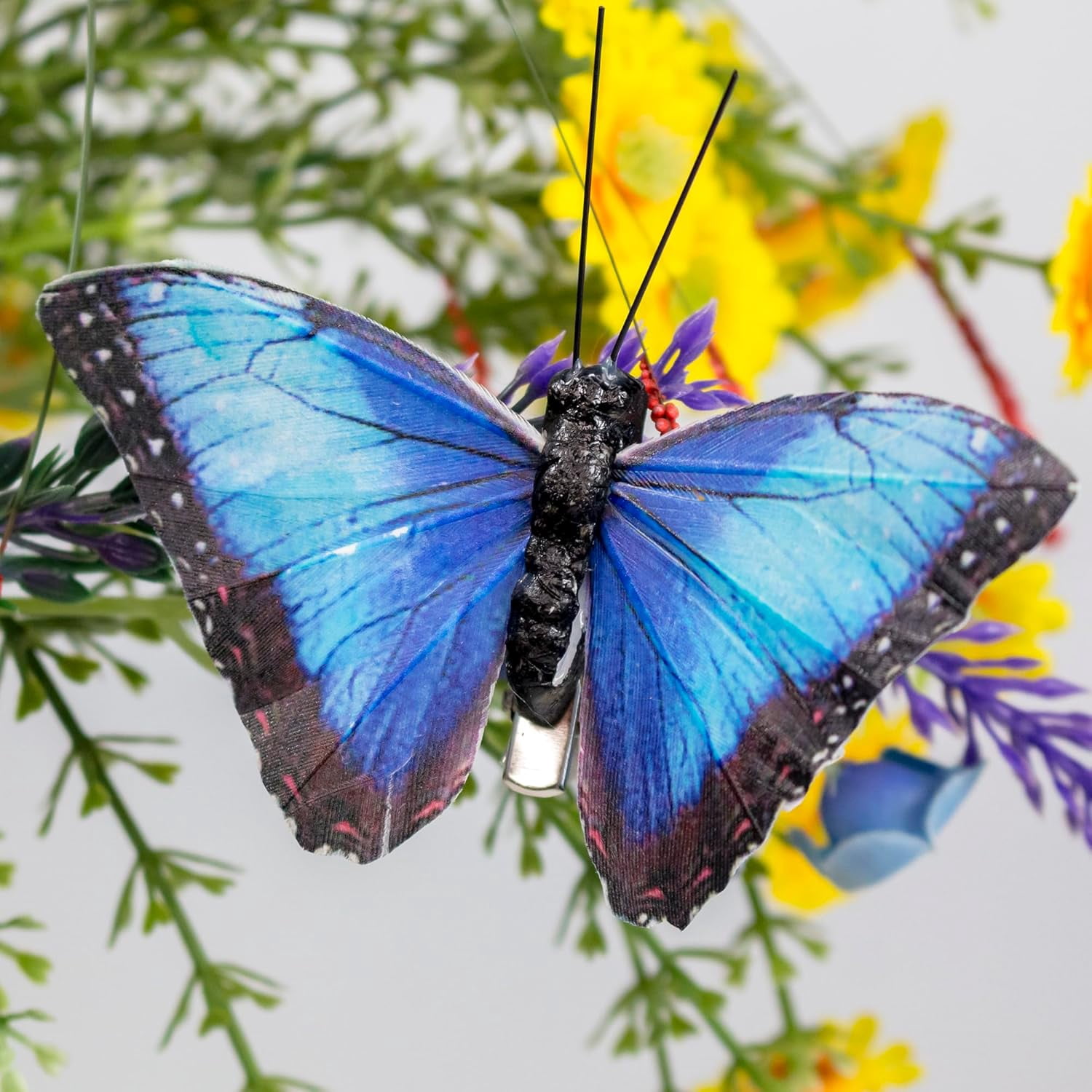 Berfutall-Artificial Feather 3D Butterfly Party Decorations Set of 12 Color Ornaments for Christmas Tree(C)…