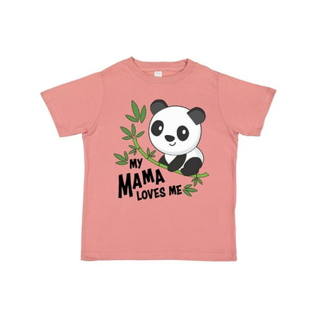 

Inktastic My Mama Loves Me- cute panda Gift Toddler Boy or Toddler Girl T-Shirt