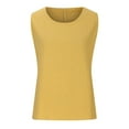 thumbnail image 5 of Mittory Women Linen Sleeveless Tank Tops Basic Summer Casual Crewneck Blouse, 5 of 6