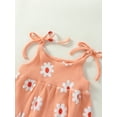 thumbnail image 4 of Bagilaanoe Newborn Baby Girl Boy Rompers Floral Print Sleeveless Bodysuits + Headband 3M 6M 12M 18M 24M Infant Casual Summer One Piece Short Jumpsuit, 4 of 7
