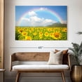 thumbnail image 3 of Elephant Stock Rainbow Wall Art - Horizontal Canvas Wall Art - Living Room Wall Decor - Nature Canvas - Yellow And Blue Decor - 51" x 34", 3 of 8