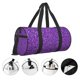 thumbnail image 3 of Fotbe Glitter Purple Bolsa Deportiva de Lona Plegable con Estampado, Bolsa de Gimnasio con Bolsillo Seco/Húmedo, Bolsa de Viaje Ultraligera de Gran Capacidad, 3 of 6
