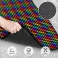 thumbnail image 3 of Fotbe Rainbow Houndstooth Juego de 4 Tapetes para Auto con Estampado – Alfombrillas de Goma Reforzada, Diseño Antideslizante, Protección para Todo el Año – Vehículos, Autos, Camionetas y SUVs, 3 of 7