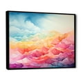 thumbnail image 2 of Designart "Minimalist Charm Of Aurora Borealis" Aurora Borealis Floater Framed Canvas Prints, 2 of 5
