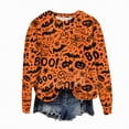 thumbnail image 4 of Godom Halloween Sweatshirts for Women Ghost Graphic Long Sleeve Tunic Shirts Crewneck Loose Pullover Tops 2025 Trendy Outfit, 4 of 5