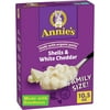 Annie’s White Cheddar Shells Macaroni & Cheese Dinner with Organic Pasta, 10.5 OZ