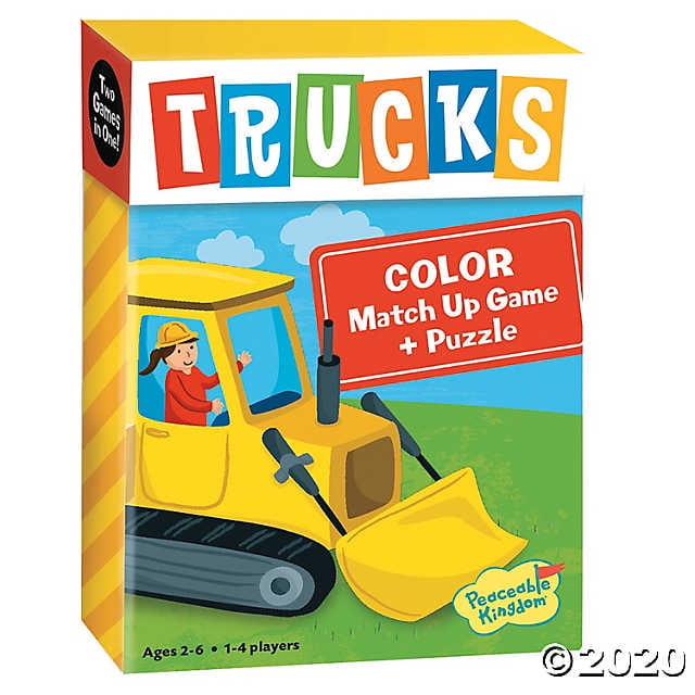 Trucks Color Match Up Game - Early Learning - 1 Piece