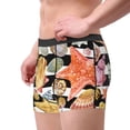 thumbnail image 2 of Picia Sea Shell Pattern Men’s Boxer Briefs – Soft & Breathable Underwear, Stretchy & Comfortable Fit, Supportive Pouch Design, Moisture-Wicking-XX-Large, 2 of 5