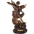 thumbnail image 1 of 12 Inch Statue of Saint Michael The Archangel San Miguel Arcangel Angel Figurine, 1 of 1