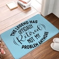 thumbnail image 4 of Uemuo Officially Retired not My Problem Anymore Printed Door Mat Indoor Doormat 16"x24",Front Back Door Mats Non Slip Entrance Rugs,Inside Doormats for Entryway, 4 of 9