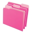 thumbnail image 3 of Office Depot Two-Tone Color File Folders, 1/3 Tab Cut, Letter Size, Pink, Box Of 100, OD152 1/3 PIN, 3 of 3