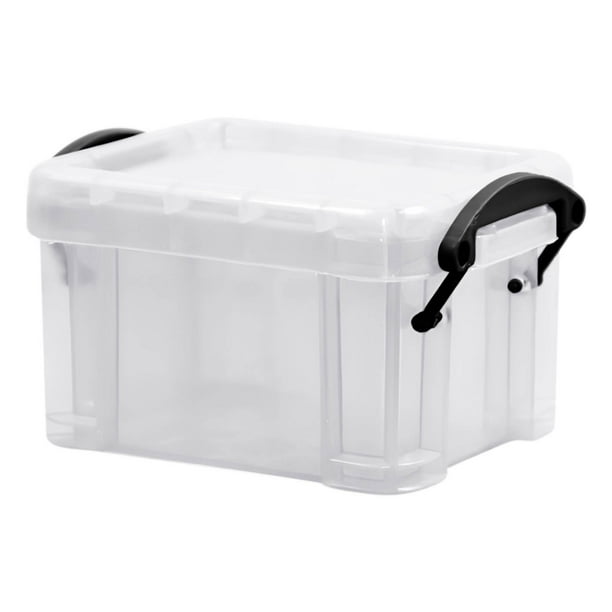 Pequeña Caja de Joyería Caramelo de Color Mini Caja de Almacenamiento, Caja de Almacenamiento Transparente, Caja de Guantes Pequeña de 0,14 Litros, Caja de Joyería de Cierre Linda Caja de Joyería de V
