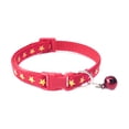 thumbnail image 3 of Walbest Pentagram & Reflective Cat Collar with Bell Basic Dog Cat Collar Buckle Adjustable Polyester Cat Dog Collar or Seatbelts, 3 of 5
