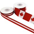 thumbnail image 2 of Cinta YERELO con bandera de Canadá, 2 rollos de 20 yardas, grosgrain, 2 of 9