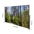 thumbnail image 3 of 71"x138" Patio Retractable Side Awning Screen, semi-transparent with UV printing, ideal for blocking sunshine and wind, creating private space for garden,balcony and swimming pool., 3 of 10