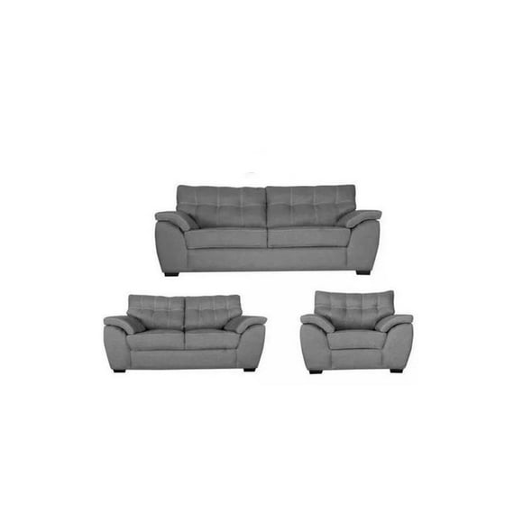 Sala Kessa Muebles Pavia 3 2 1 Gris