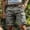 Gray, variant on Viadha Mens Cargo Shorts Solid Color Sports Fitness Outdoors Shorts Button Casual Summer Shorts with Zipper Pockets