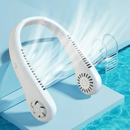 

2024 Dreamfire Camping Fan Neck Cooler Turbo Blades Fans Rechargable Powerful Portable Mini Hanging Low Noise Cooling Products Household Home