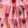 thumbnail image 6 of Zanarzt Newborn Dress Toddler Baby Girls Shiny Tutu Dress Princess Birthday Party Pageant Flower Girl Wedding Backless Dresses Hot Pink,12-18 Months, 6 of 6
