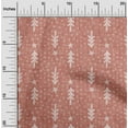 thumbnail image 2 of oneOone Cotton Poplin Dark Peach Fabric Merry Christmas Sewing Craft Projects Fabric Prints By Yard 56 Inch Wide, 2 of 6