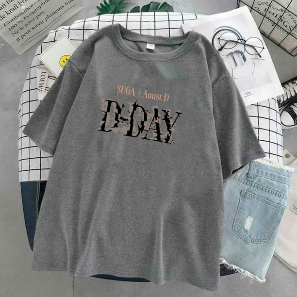 Camiseta unisex Agust D Suga Min Yoongi D Day BTS Deng Xun unisex