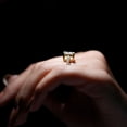 thumbnail image 5 of Moissanite Solitaire Engagement Ring for Women (8 mm Princess Cut Moissanite, 3.50 CT, D-VS1 Quality, Rosec Jewels), 14K Yellow Gold, US 6.75, 5 of 7