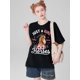 thumbnail image 1 of Camiseta estampada 100 % algodón para mujer, de manga corta y cuello redondo, ideal para uso diario y para el tiempo libre., 1 of 7