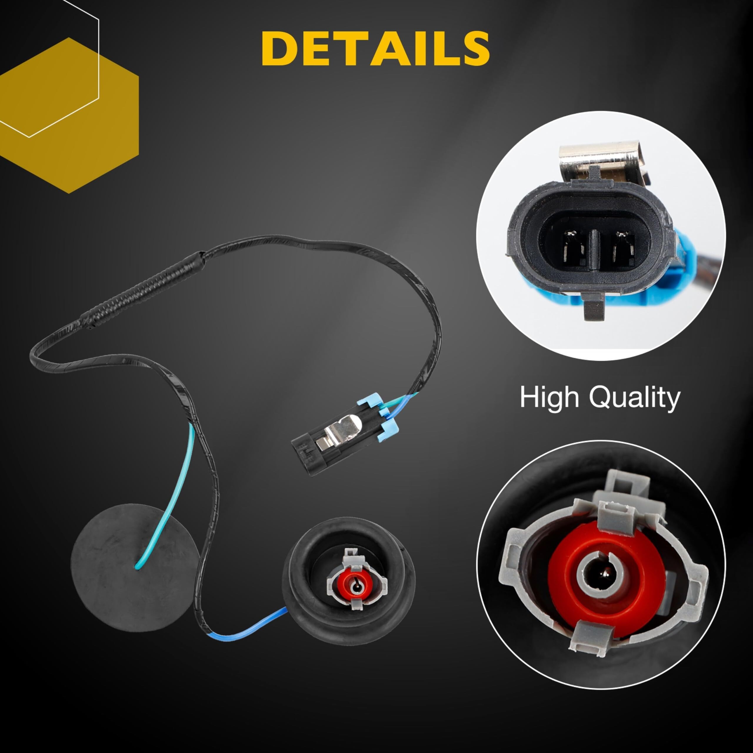 Dual Knock Sensors with Wiring Harness and Intake Manifold Gasket Kit | for Chevy Silverado Avalanche Tahoe, GMC Sierra Yukon, Cadillac Hummer & More GM Vehicles | Replace# 12601822,213-3521,89060413