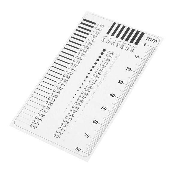 TABLZONE Transparent Scale Ruler High Precision Measuring Tool for Spot Crack and Scratch Detection