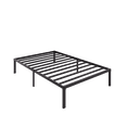thumbnail image 3 of Einfach Twin Bed Frame, Metal Platform Bed with 12.6'' Under-bed Storage Space, Heavy Duty, No Box Spring Needed, Black, 3 of 9