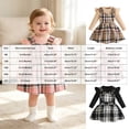 thumbnail image 3 of Duqingm Girls Clothes Ruffled Long Sleeve Top and Plaid Skirt 2PCS Set Fall Winter Girls Outfits Size 9Months-3Years (Pink,12-18 Months), 3 of 7