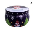 thumbnail image 3 of 1 Pcs Mini Christmas Tinplate  Candy Tin Can Scented Tin Jars Candle Container, 3 of 5